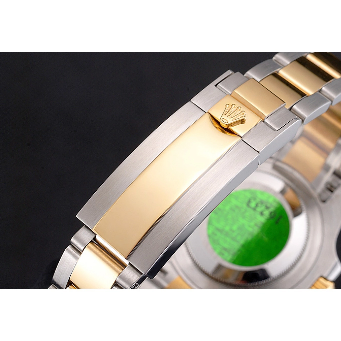 AAA Replica Watches Gold Submariner Black Tone And Steel Two Dial Bezel Swiss Rolex Bracelet 0622